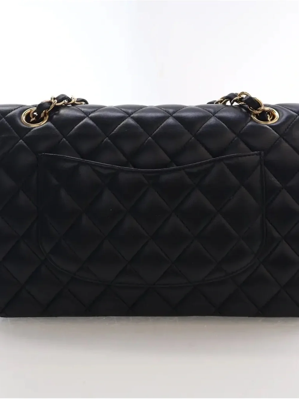 Chanel Quilted Shoulder Bag - Black with Gold Hardware